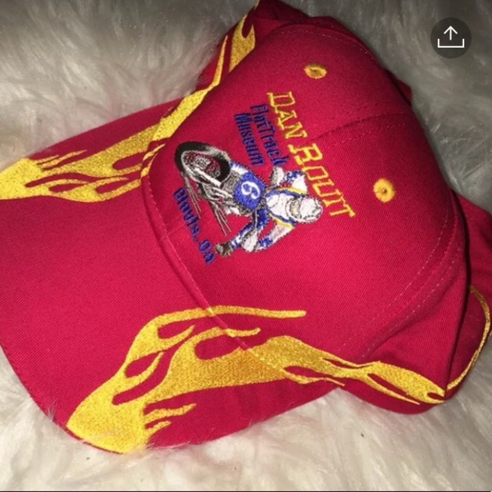 Red motorcross hat